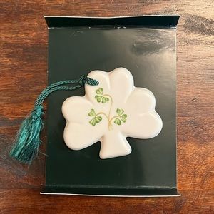 Belleek Donegal Clover Ornament